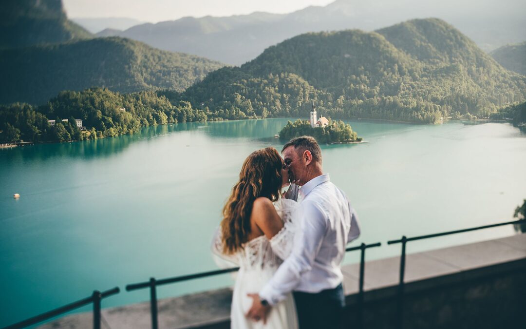 April and Kevin Destination Wedding Lake Bled