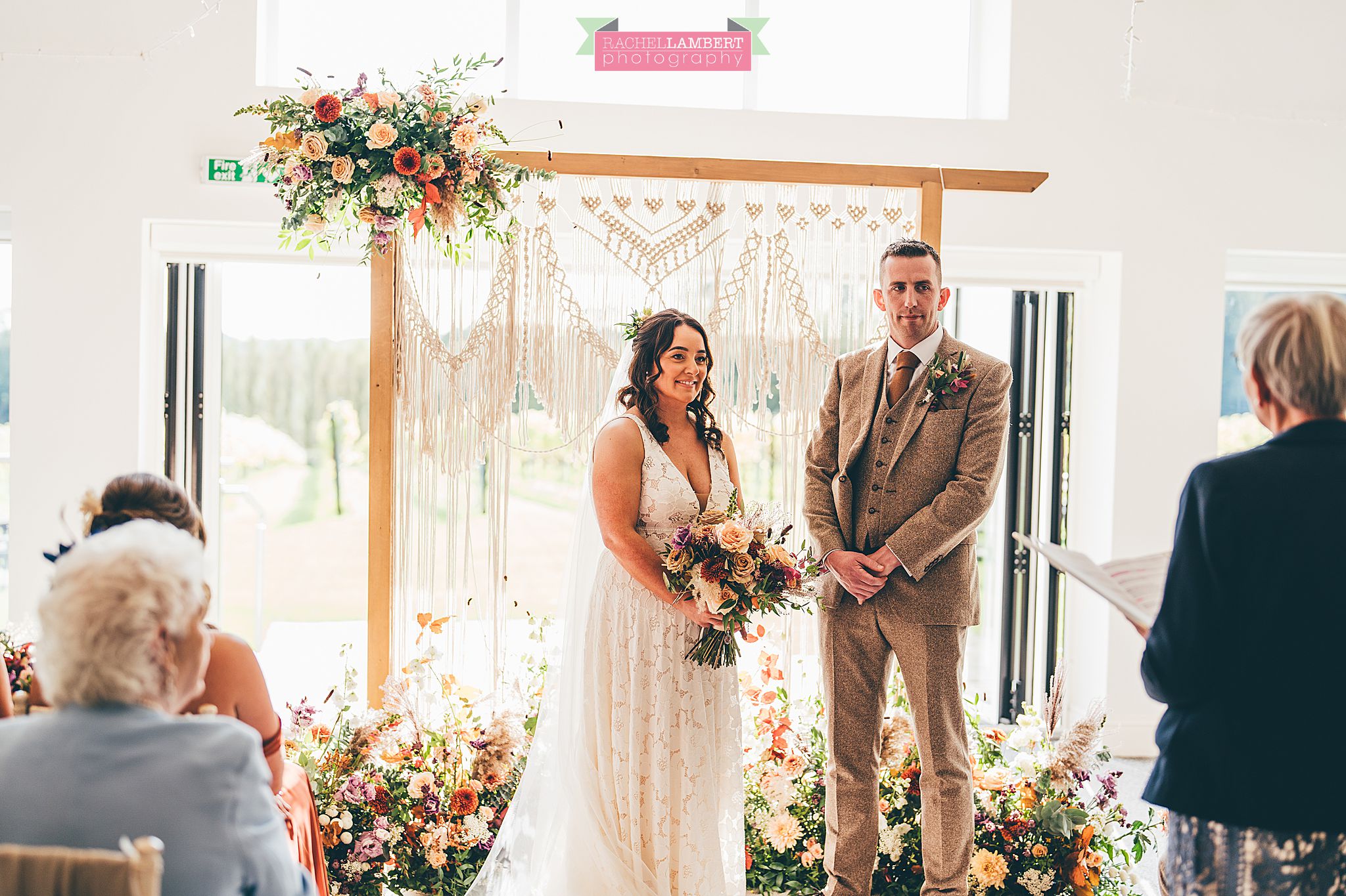 Wedding Llanerch Vineyard rachel lambert photography ceremony