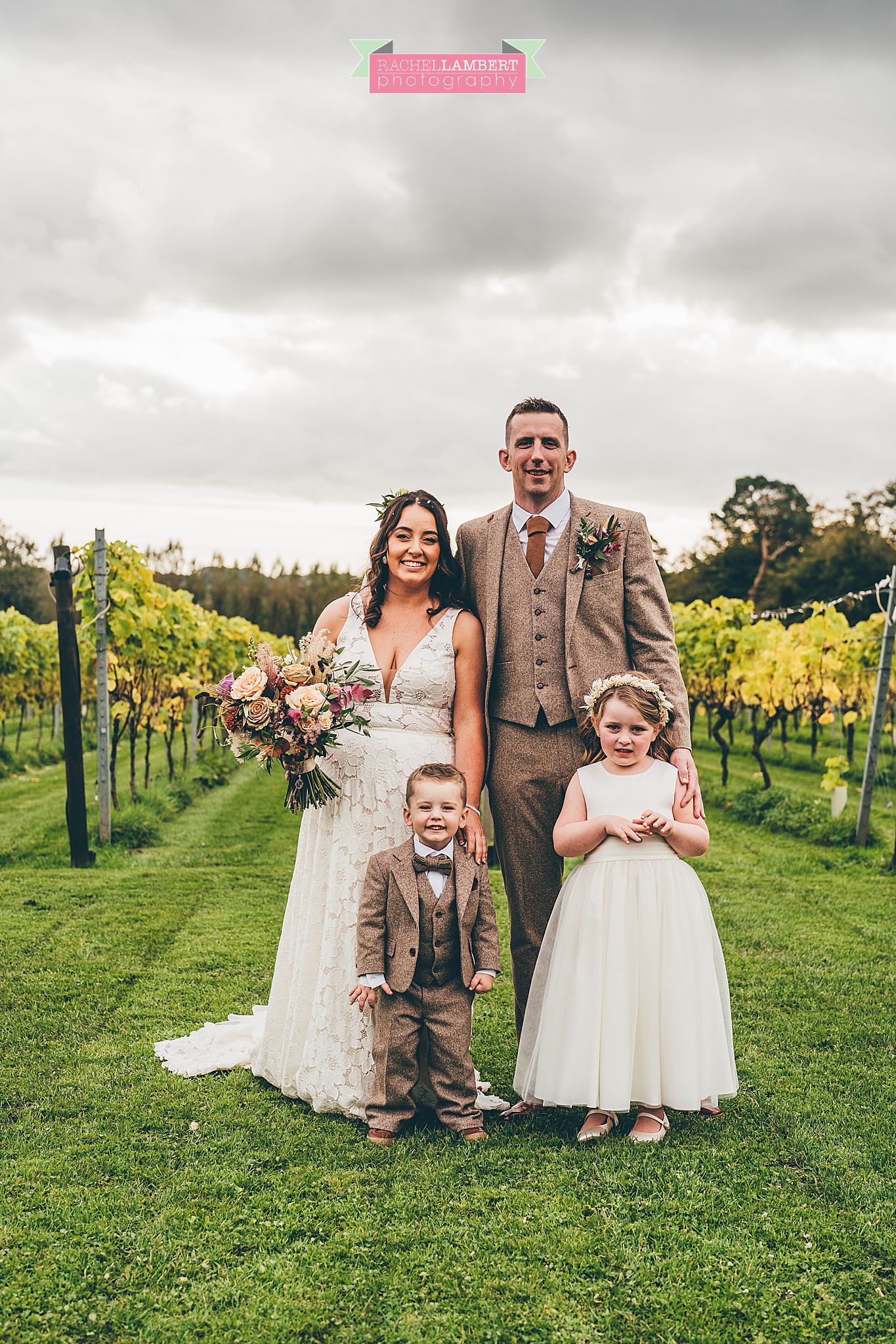 Wedding Llanerch Vineyard rachel lambert photography group photo