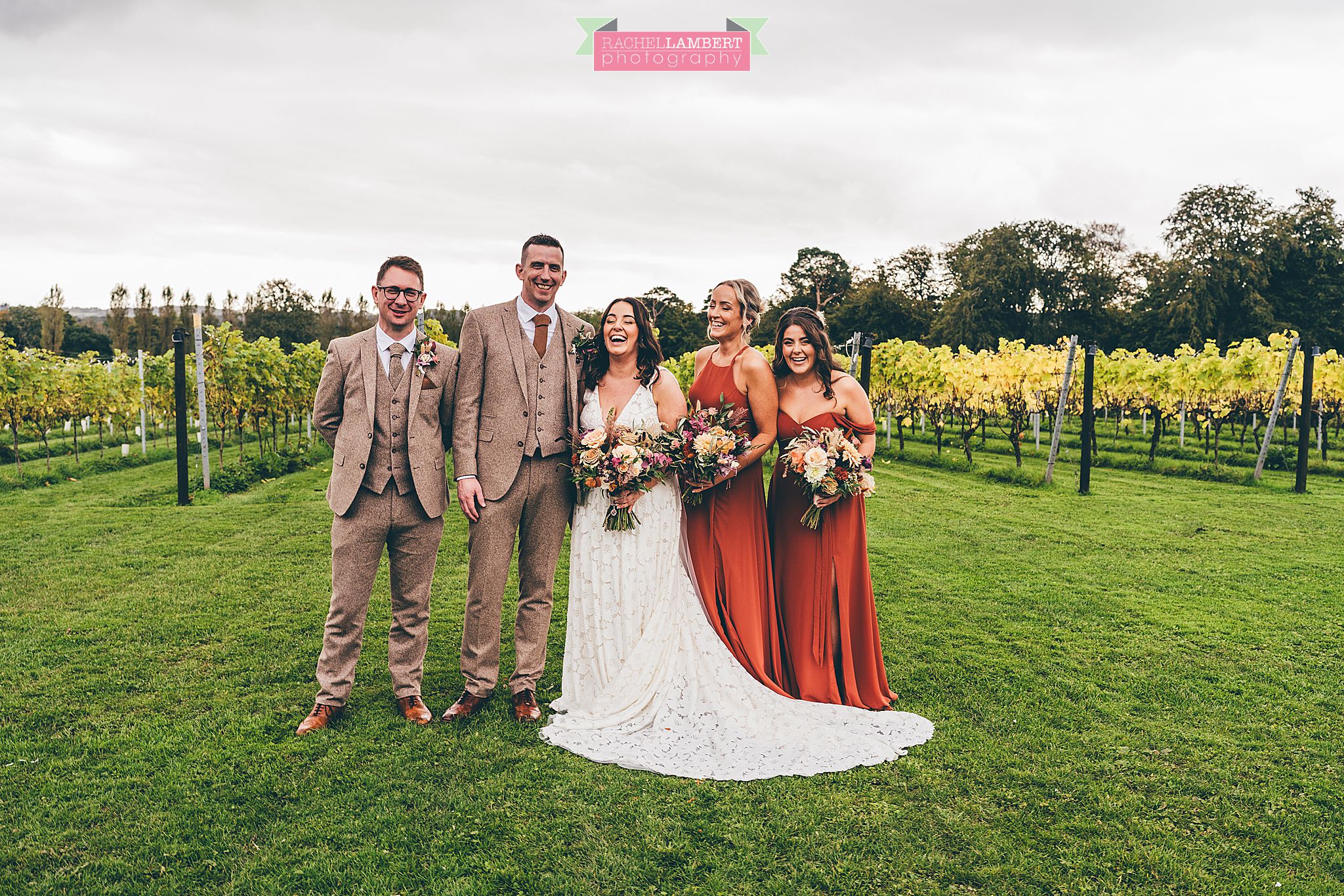 Wedding Llanerch Vineyard rachel lambert photography bridal party