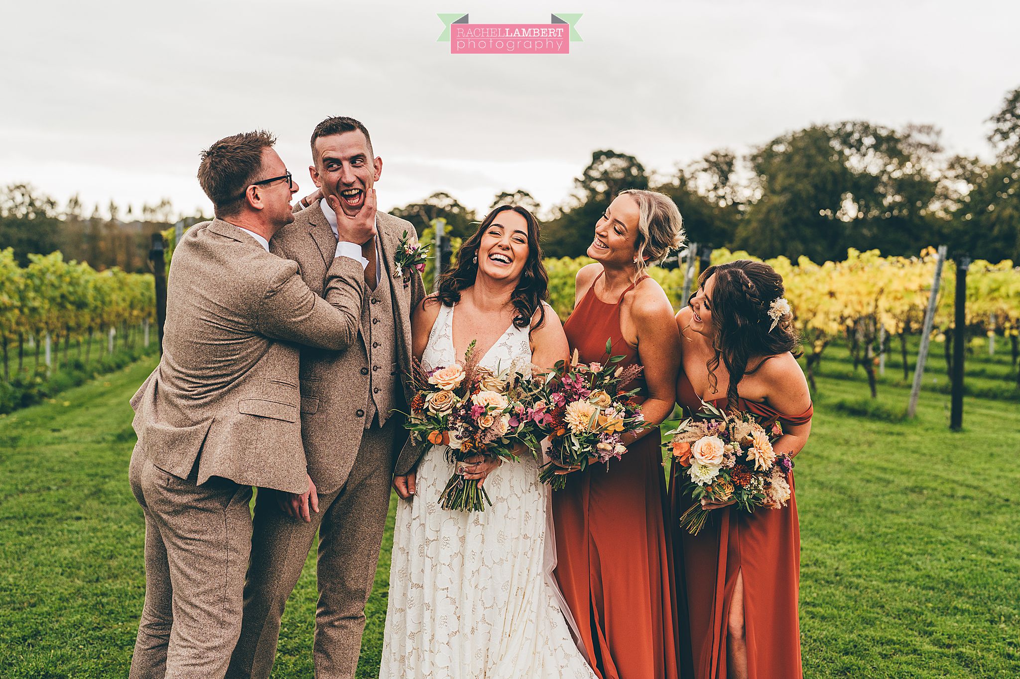 Wedding Llanerch Vineyard rachel lambert photography bridal party